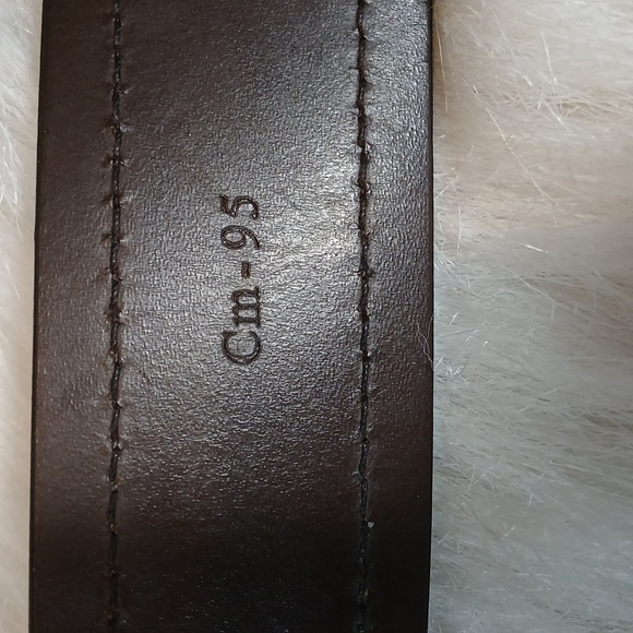 Salvatore Ferragamo Men's Brown Single Leather Belt CM(95) - Picture 5 of 9